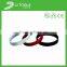 Pure White And Translucence Rubber North Skull Gps Bracelet for Children