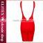 2015 Guangzhou bandage dress wholesale red backless