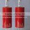 Glass oil vinegar set oil vinegar bottle with red metal coating