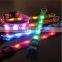 Magnetic bright colors dog collars with colorful LED lights