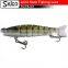SGD8J03 Eight-section Soft tail trout Joint plastic lure 5"
