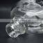 Hot sale fancy 8-shape clear glass wine bottle with screw thread