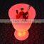 New Design Wineglass Shape Plastic Luminous Led Ice Bucket/Bar Wine Ice Bucket
