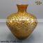 Gold Color Handicraft Christmas Decoration Glass Vases