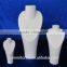 Custom Matt White Resin Jewelry Neck Display Stand Display Sets