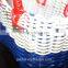 Handmade Plastic Woven Basket With Handles