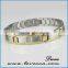 Mens germanium and tourmaline bracelet, germanium ceramic bracelet