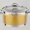 Colorful stainless steel casserole pot soup pot