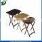 New style wooden folding table with painting