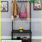 Clothes Hanging Cloth Garment Rack Stand Vintage Stand Closet Shelf Storage Garment Bedroom Clothing Rack With Shoe Storage