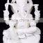 Regional Feature antique stone crarving white marble statue of hindu god ganesh