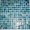 Beautiful and special design bathroom tiles glass mosaics, blue swimming pool use mosaic tile