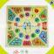 Wholesale cute wooden numbers clock jigsaw toy educational wooden numbers clock jigsaw useful preschool baby puzzle W14B040