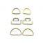 Nickel Plating Metal Hardware Ring / Wholesale Steel Rings / Metal D Ring
