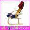 Colorful and cheap wooden relax chair,comfortable and stable wooden chair toy,wooden relax chair toy W08F039