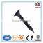 Cross flat head black phosphate self drilling drywall concrete screw