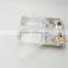 Eco-friendly free used colorful stainless steel 4 compartment plate for dinner