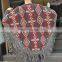 oem Jacquard shawl fringed cloak knitting cardigan sweater