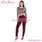 drop shipping cheap red wine long sexy gym ladies tights
