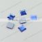 DZ-1008 decorative flat back crystal square cut glass stones for clothes