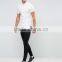 Custom Short Sleeve Summer Button Down Collar Mens 97% Cotton 3% Elastane Skinny Body Casual White Dress Shirts