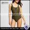 Womens Lace Up One Piece Customize Female Perfect One Piece For Beach Occasion Party 80% Nylon 20% Spandex Comfortable Stretchy