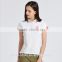 slim stand collar t-shirt women t-shirt made from Judi fabric