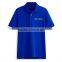 China Wholesale Price Embroidery Custom Blue Polo Shirt 100% Cotton Mens