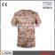 Military Army Color 100% Cotton Jersey Mens Short Sleeve Camouflage t Shirt