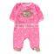 Warm winter 220g polar fleece style monkey printing baby animal romper