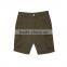 Apparel factory fashion design army green micro cheap chino six pockets sports short pants