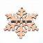 Rustic Snowflake Christmas Tree Decorations Laser Cut From Natural wooden