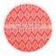 100% cotton deep color thick print design with tassel round beach towel retail price
