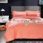  supplier solid color satin fabric 100% longstaple cotton bed sheet sets