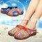 cutout blue cloud homemade linen sandals comfortable fisherman shoe folk slippers/Chinese ethnic flavor casual linen shoes