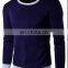 OEM Service Men's Hedging Sweater Long Sleeves Leisure Round Neck Solid Sweatshirt