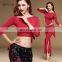 T-5136 Comfortable modal practice lady belly dance top and pant set