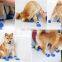 4pc/set pet dog cat shoes socks outdoor wear sock Non-slip plastic sole