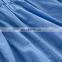 plain blue Hollow out style top with a short 2pcs girls suit wholesale price