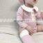 INS Baby Cute Doll Collar One-Piece One Hundred Days Gentle Lady's Romper Clothes Hang Strip Color-blocking Outing Clothes