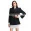 TWOTWINSTYLE Women Fashion Coats Notched Long Sleeve High Waist With Sashes Elegant Casual Vintage