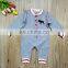 Newborn Infant Baby Boy Girl gray Christmas Long Sleeve Deer Cotton Romper Baby Clothes