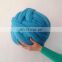 Cheap wholesale free samples hand knitting fancy super chunky thick merino color felt 100% wool roving machine yarn
