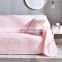 Solid color knitted fringed sofa towel hotel bed end shawl blanket