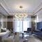 Modern led living room chandelier ring creative simple golden nordic design light luxury bedroom dining chandelier
