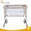 OEM factory aluminum alloy frame baby crib for beside adult bed