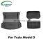 For Tesla model 3 2005-2020 rubber TPE fully surrounded foot pad floor mat car trunk pad front rear storage box protection pad