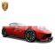 Luxury Design Dnc Style Body Kit For Ferrar High-End Cars Full Set 3k Twill CF Part RZ Style Rear Diffuser