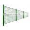 Wholesale H 1.2 m * W 3 m 3D curved wire mesh fence panel with rectangle post for security barrier