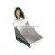 Recyclable raw material promotion cardboard cosmetic counter display